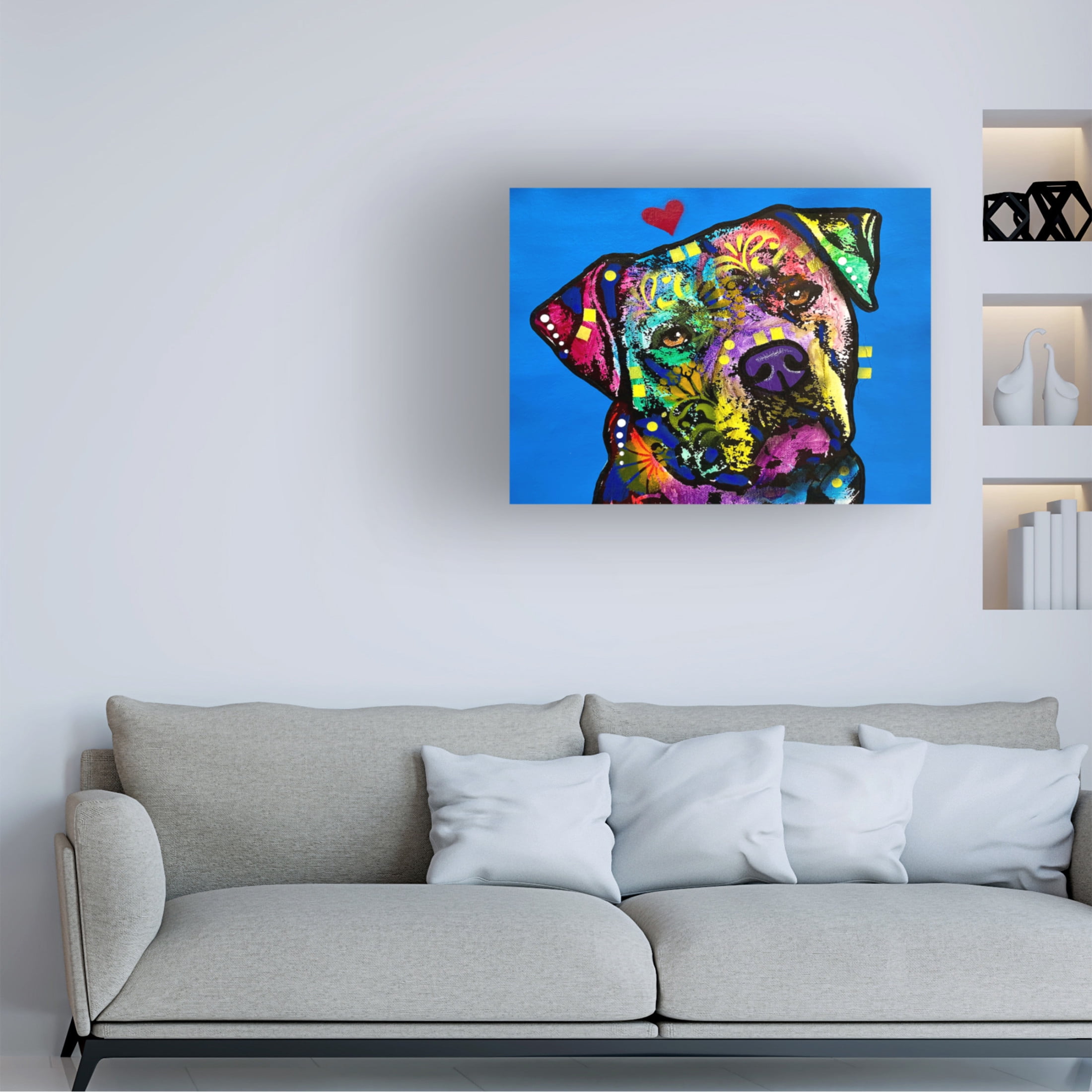 Canvas Wall Art - Dean Russo- Exclusive 'Tilted' Wall Art for Living Room, Bedroom, or Office Décor by Trademark Fine Art - 47 x 47 Inches