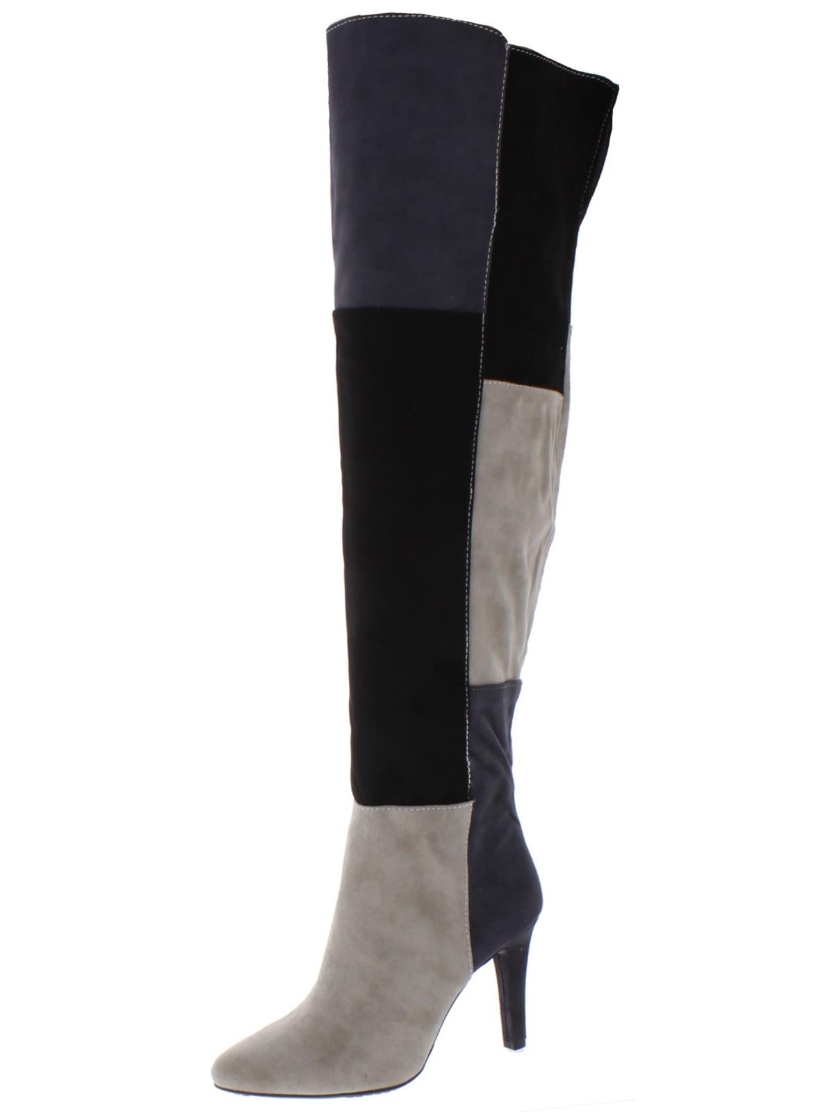 Rialto - Rialto Womens Carpio Faux Suede Colorblock Over-The-Knee Boots ...