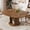 Round Walnut, variant on ChVans 47"-63" Extendable Round Dining Table with Storage, Modern Farmhouse Kitchen Table for 4-8, Round Table with Wood Strip Base, Circle Dining Table, Walnut