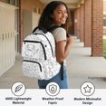 thumbnail image 4 of Chririnla Axolotl Capybara Line Art Kawaii School Backpack with Lightweight Durable School Bag, Ultra Light 17 Inch Girls School Backpack for Hiking Sports, 4 of 10