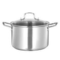 thumbnail image 1 of Premium Stainless Steel European-Style Stock Pot with Thickened Flat Base, 5L Capacity (26cm), Coating-Free Healthy Cooking, Double Ear Handles, Induction Compatible – Ideal for Home Use, Weddings,, 1 of 6
