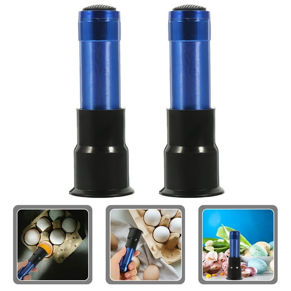 OUNONA 2Pcs Chicken Egg Detector Lamp Flash Light Egg Incubator Portable Egg Tester