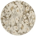 thumbnail image 2 of Addison Rugs Chantille Indoor/Outdoor Transitional Floral Khaki Washable Round Rug, 8' x 8', 2 of 6