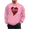 thumbnail image 2 of PNTUTB Casual Crew Neck Pullover Fashion Valentine's Day Print Long Sleeves Loose Comfort Sweatshirts for Men, 2 of 6