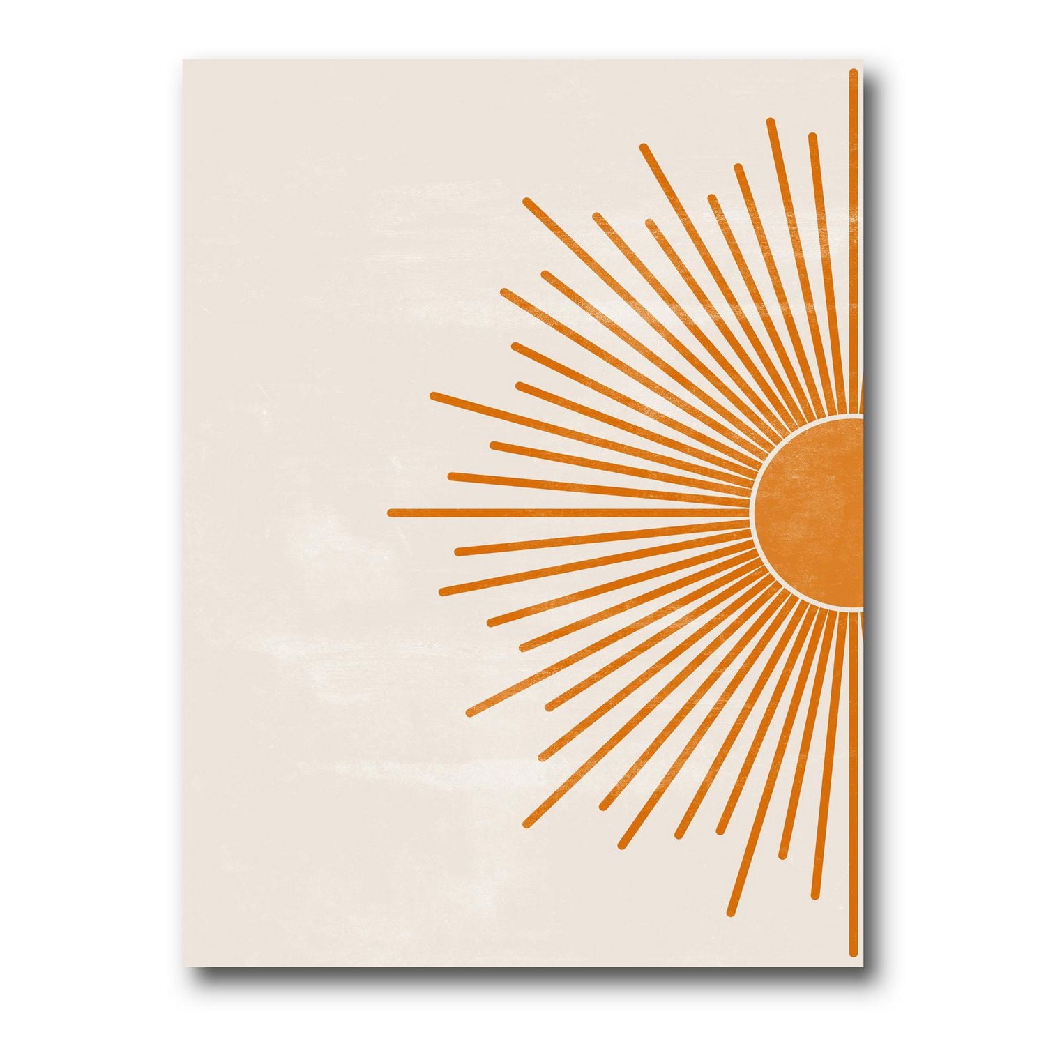 Designart Orange Sun Print I Canvas Wall Art