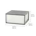 thumbnail image 3 of IRIS 47 Qt XLarge Plastic Drawers, Under Bed Storage Bins, Stackable, Modular 2Pk, 3 of 9