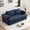 Blue, variant on Vanress 79" Convertible Sofa Bed, Folding Sleeper Sofa Couch Bed with Fixed-Shape Frame, Fold Out Sleeper Loveseat, Corduroy Boneless Futon Bed, No Assembly Required for Living Room & Bedroom, Green