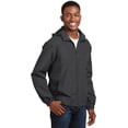 thumbnail image 4 of Sport-Tek ®  Hooded Raglan Jacket. Jst73 L Graphite, 4 of 6