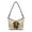 Beige-Dachshund, variant on Santa Claus Print Leather Hobo Purse for Women, Snowman Plaid Print Shoulder Handbag with Smooth Zipper, Small Crescent Travel Underarm Sling Bag for Christmas