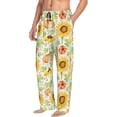 thumbnail image 6 of Sigee Autumn Theme print Men's Pajama Pants Lounge Sleep Bottoms with Elastic Waistband and Pockets-Large, 6 of 6