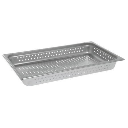 

Full Size 24 Gauge Stainless Steel Perforated Steam Table Pan - 2 1/2 D