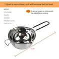 thumbnail image 2 of 4-Pack Stainless Steel Double Boiler, for Chocolate,Caramel and Candy- Steel Melting Pot, 2 Cup Capacity, Universal Pad, 2 of 6