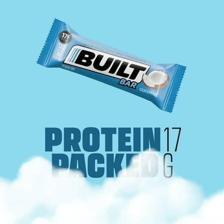 Built Bar Protein Bar, Coconut, Gluten Free, 12 Count