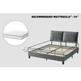 thumbnail image 5 of Danolapsi Full Size Bed Frame with Adjustable Headboard,Platform Bed Frame with Wood Slat Support,Mattress Foundation,No Box Spring Needed,Anti-Slip and Noise-Free,Easy Assembly,Gray, 5 of 7