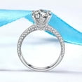 thumbnail image 5 of 2ct Engagement 6-claw CZ Band 925 Silver Women Jewelry Gift Wedding Ring Sz 4-10, 5 of 9