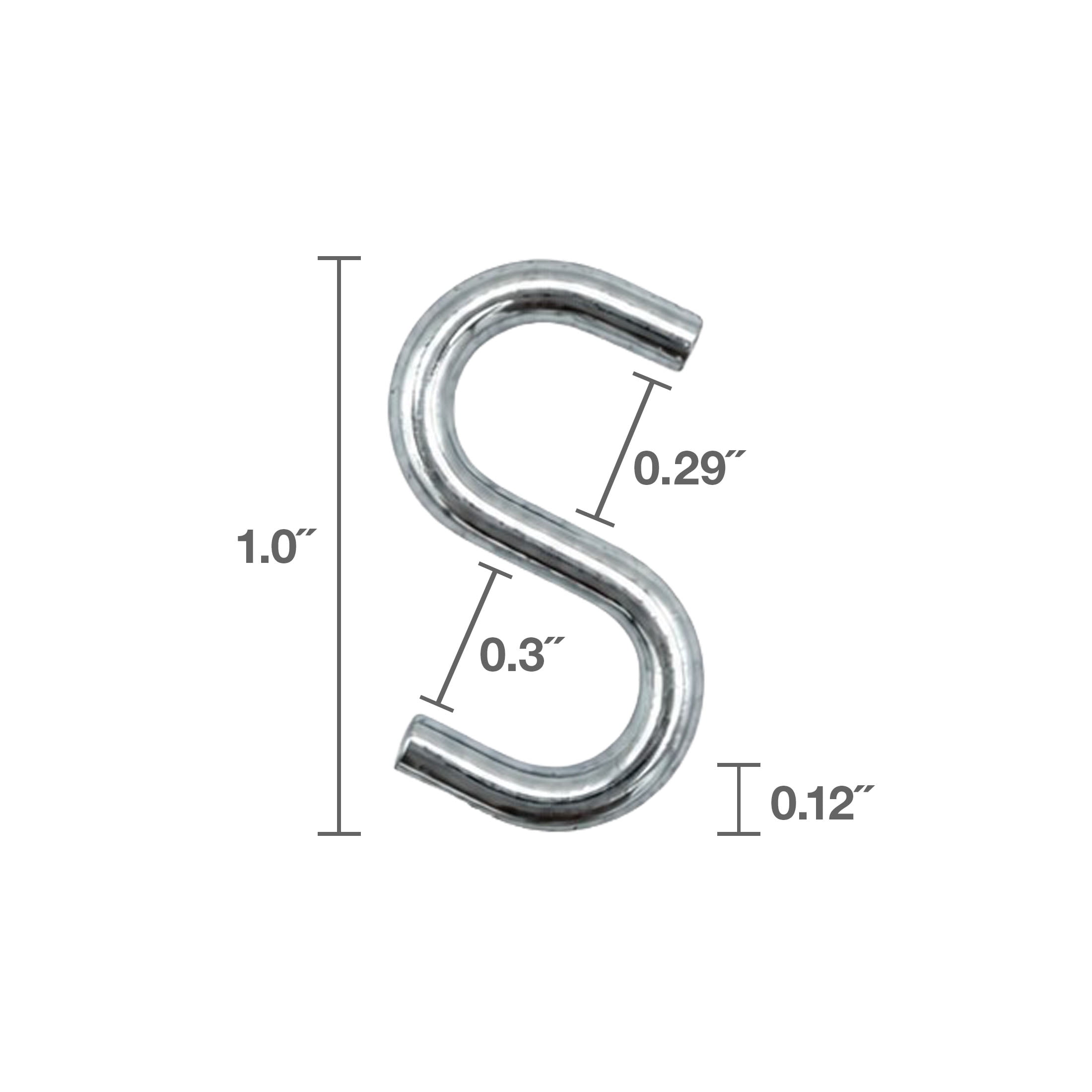 (3 pack) Peerless S-Hook Assortment Pack, 5/32, 3/32 ,1/8 inch, Zinc Plated, 4717138