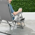 thumbnail image 5 of Best Choice Products Monochromatic Zero Gravity Chair, Folding Patio Recliner w/Side Tray, Headrest - Dove Gray, 5 of 8