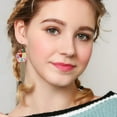 thumbnail image 1 of IDEANATEGRATE 1Par Pendientes Acrílicos Colgantes Teacher Earrings Multicolor Para Uso Diario, 1 of 8