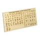 thumbnail image 5 of Tablero de alfabeto y números de Wood Braille, herramienta de enseñanza, protable, con puntos elevados, libros de gráficos de braille compactos para, 5 of 9