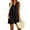 Black, variant on Sleeveless Overall Jumpsuit for Women, Casual Cotton Linen Button Down Romper, Wide Leg Short One Piece with Pockets, Stylish Black Summer Outfit