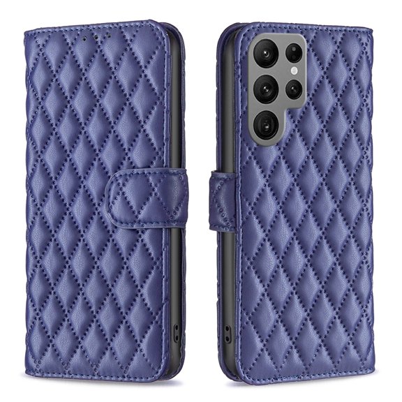 Phone Case for Samsung Galaxy S23 Ultra Wallet PU Leather Case with Card Slots Kickstand Shockproof Magnetic Flip Cell Phone Cover, Blue
