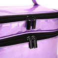 thumbnail image 3 of Double Layers Nail Polish Organizer Make Up Bag Manicure Accessories Holder Portable Makeup Access, 3 of 8