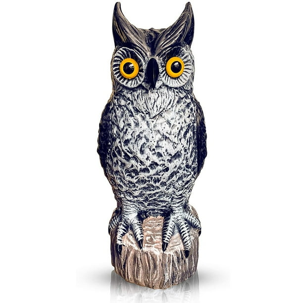 Natural Enemy Scarecrow (Large) Fake Owl to Keep Birds Away Owl Decor