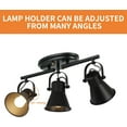 thumbnail image 2 of 3-Lights Ceiling Track Lighting Fixtures Can Used for Mirror Front Wall Lights, 2 of 7