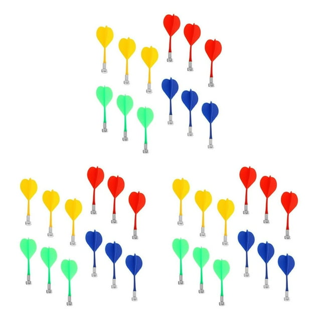 Transemion 12 Pcs/ensemble Fléchettes Magnétiques Professionnelles Résistantes à l'Usure Jeu Intérieur Forte Adsorption Sécurité Remplacement Fléchettes 3Ensemble