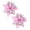 Pink, variant on Christmas Poinsettia Artificial Flowers Decorations, 5.5" Christmas Tree Wreaths Garland Decoration, 2 Pcs 3-Layer Glitter Flowers Picks Decor for Xmas New Year Wedding Party Ornaments