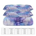 thumbnail image 2 of 3 Pcs Soft Bedding Set, Includes 1 Duvet Cover with Zipper And 2 Pillow,Shams Fantasy Butterfly Full(79"×90"), 2 of 8