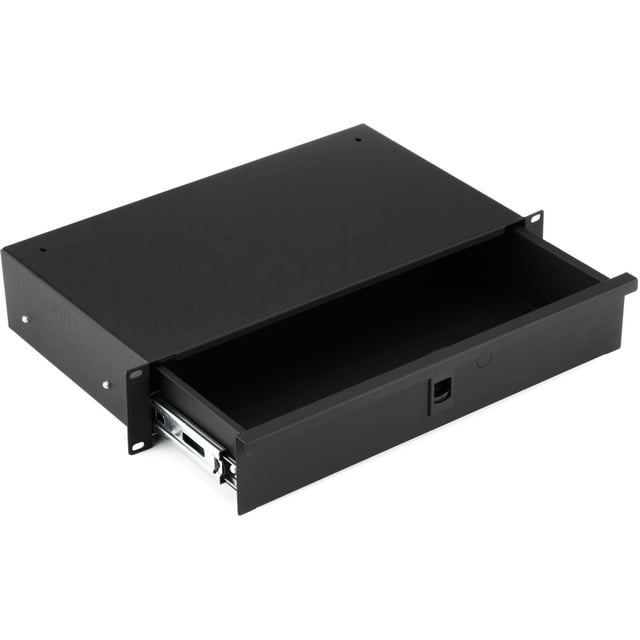 Cajón para montaje en estante Gator Rackworks Shallow 2U con cierre de 25 cm