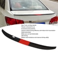 thumbnail image 3 of Rear Trunk Lid Wing Spoiler, Rear Trunk Lip Spoiler Glossy Black 3Pcs  For Car, 3 of 8