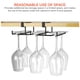 thumbnail image 5 of Soporte Universal Para Copas De Vino, Soporte De Copas De Hierro Para Debajo Del Gabinete, Colgador De Almacenamiento De Copas De Vino De Metal Para Cocina, Restaurante, Bar Noticed HA019597-00, 5 of 7