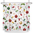 thumbnail image 6 of Tchckioa Christmas String Lights Shower Curtain,Privacy Protection Hooks Bath Curtain for Bathtub Decor 72x72 Inch, 6 of 6