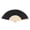 Black, variant on Riousery Folding Hand Fan 8.27 inches / 21 cm Blank Silk Fabric Bamboo Folded Hand Fan for Wedding Daily Use White