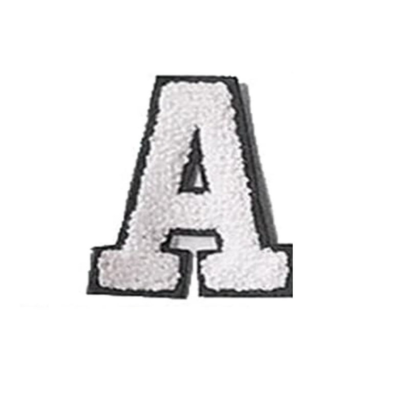 Cuoff English Letters Alphabet Towel Embroidered Patches For Children  Clothing Bags Jeans Sew On Accessories DIY Name Patch Applique 