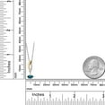 thumbnail image 6 of Gem Stone King 925 Silver and 10K Yellow Gold London Blue Topaz and White Lab Grown Diamond Pendant Necklace for Women | 0.33 Cttw | Gemstone November Birthstone | Marquise 6X3MM | With 18 inch Chain, 6 of 6