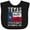 AB-Black, variant on Inktastic Established December 29, 1845 Texas Flag Boys or Girls Baby Bib