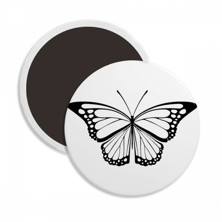 

Simple Black Specimen Round Ceracs Fridge Magnet Keepsake Decoration
