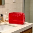 thumbnail image 2 of XINGAG Makeup Bag, Clear Cosmetic Bag, Zippered Toiletry Carry Pouch, Transparent Organizer Case for Makeup and Toiletries, Multipurpose Storage Bag for Travel, Bathroom and Daily Organization, 2 of 4
