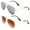 Silver, variant on Lakihair 1 Pair Kids Aviator Sunglasses for Boys Girls Polarized Sunglasses UV400 Protection