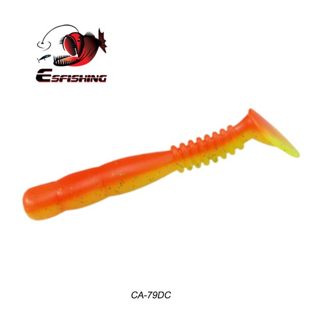 ESFISHING Rock Viber Shad 50mm 95mm 115mm Rock Shiner Sea Soft Baits Pesca Artificial Silicone Isca Señuelos de Pesca Tan Jianjun unisex