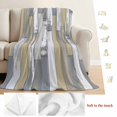 thumbnail image 5 of Yellow Gray Blanket Soft Cozy Warm Throw Blanket for Couch, Plush Fuzzy Flannel Fleece Blankets for Sofa, Rustic Vintage Shabby Mottled Wood Grain Bed Blankets Lightweight Gifts for Women, 50"x60", 5 of 9