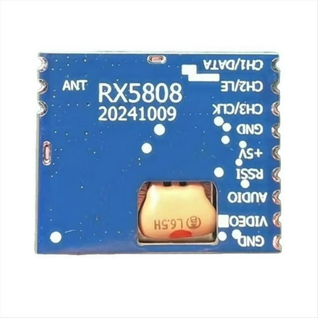 Módulo Receptor de Audio y Vídeo Inalámbrico RX5808 de 5,8 GHz, 8 Canales y Modo SPI de Audio.