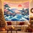 thumbnail image 3 of Snow Capped Mountain with Resembling Conical Peak Gradients, Mystical Fantasy for Space Lovers, Galaxy Room Decor, Housewarming Gift, Tapestry Wall Hanging for Bedroom and Dorm, 3 of 6