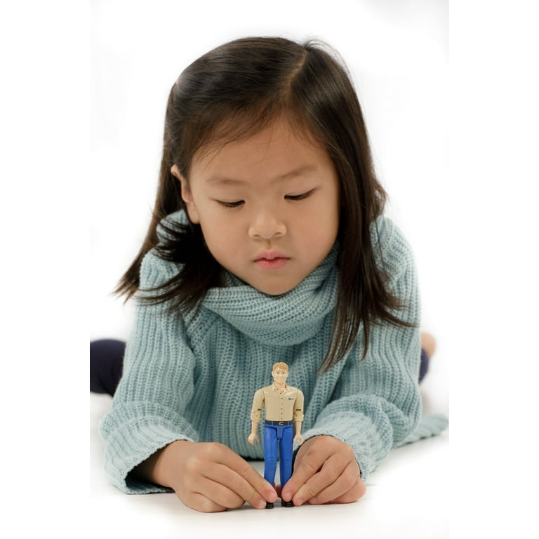 Bruder bworld 60006 Man Figure with Light Skin/Blue Jeans