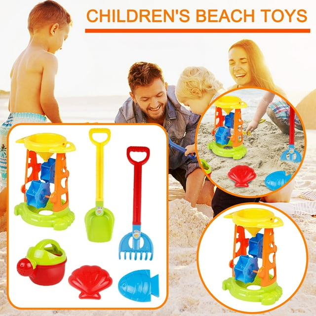 6 Piece Beach Toy Sand Set Sand Play Sandpit Toy Summer Outdoor Toy
