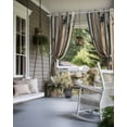 thumbnail image 4 of nqOlkjepod Outdoor Curtains for Patio Waterproof, Retro Wooden Outdoor Privacy Panels Grommet, Modernism Vintage Black Brown Blackout Outside Curtains for Porch/Cabana/Pergola 54"x108", 1 Panel, 4 of 8