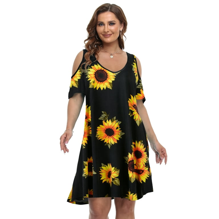 Casual Simplicity Solid Fold Off the Shoulder A Line Short Sleeve Dress Casual Simplicity Solid Fold Off the Shoulder A Line Short Sleeve Dress